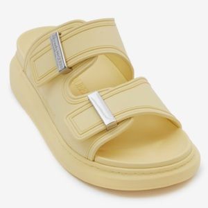 Yellow, Alexander McQueen, slides